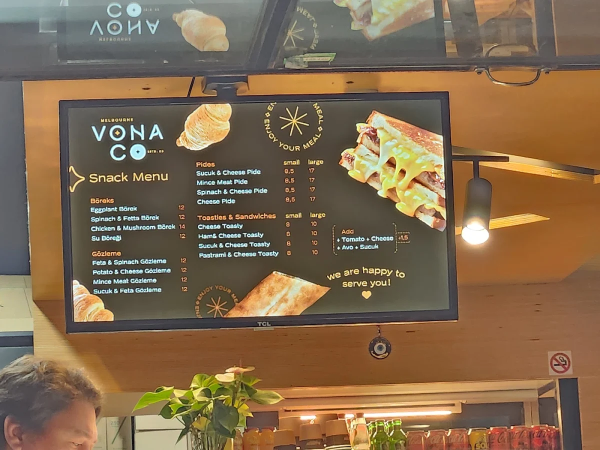 Menu, Vona Co