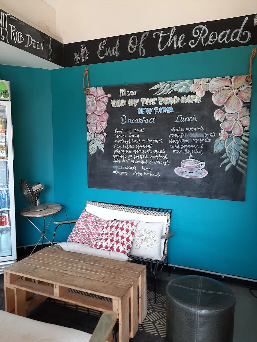 Menu, End of the Road Coffee