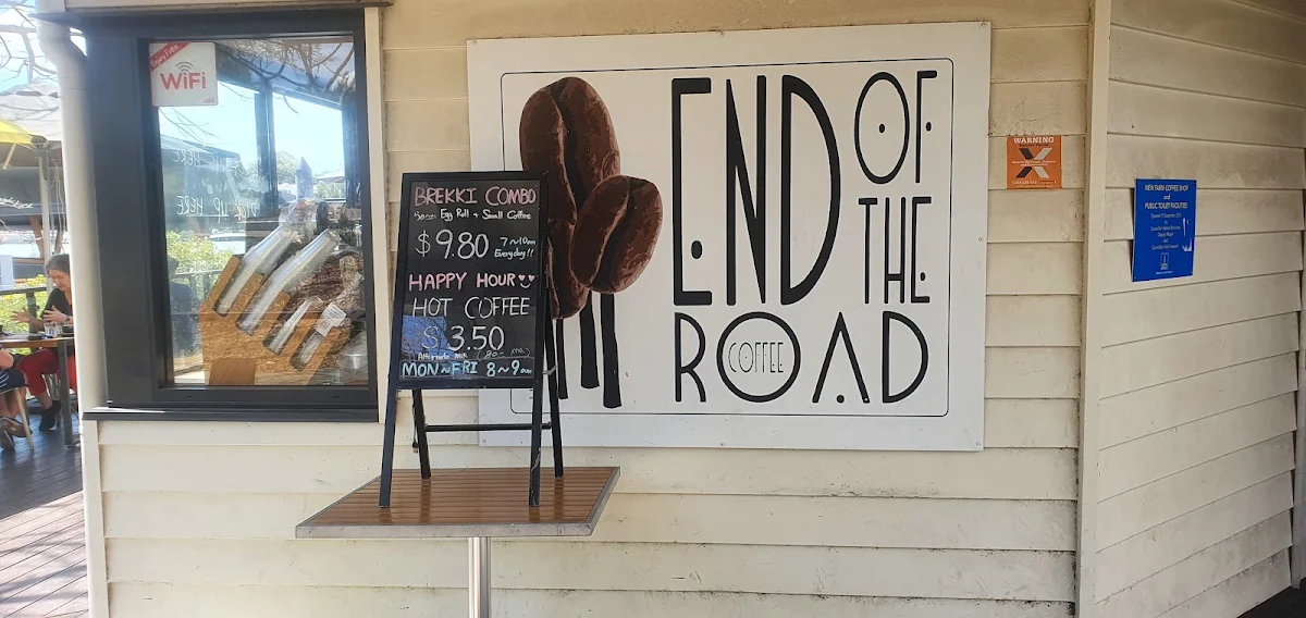 Menu, End of the Road Coffee