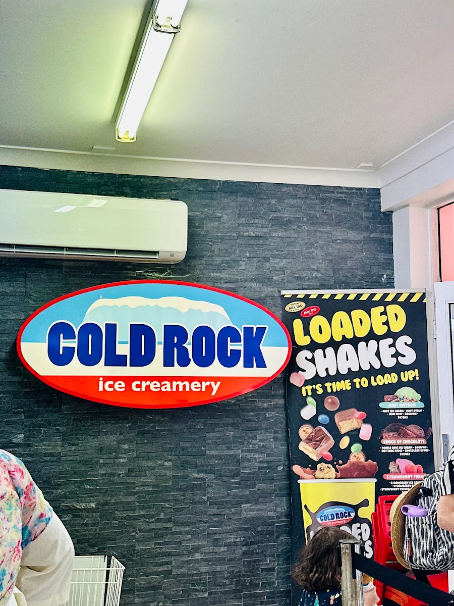 Menu, Cold Rock Ice Creamery The Entrance