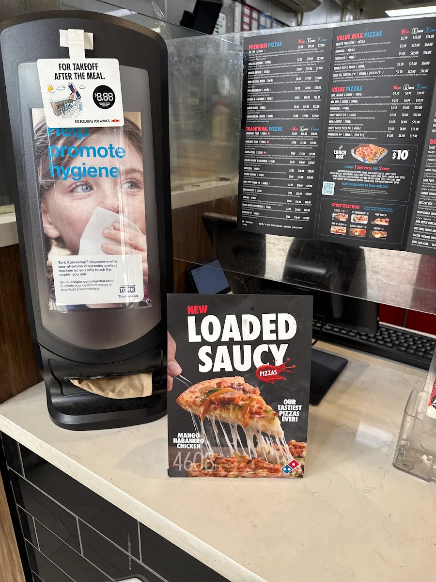 Menu, Domino's Pizza Bass Hill