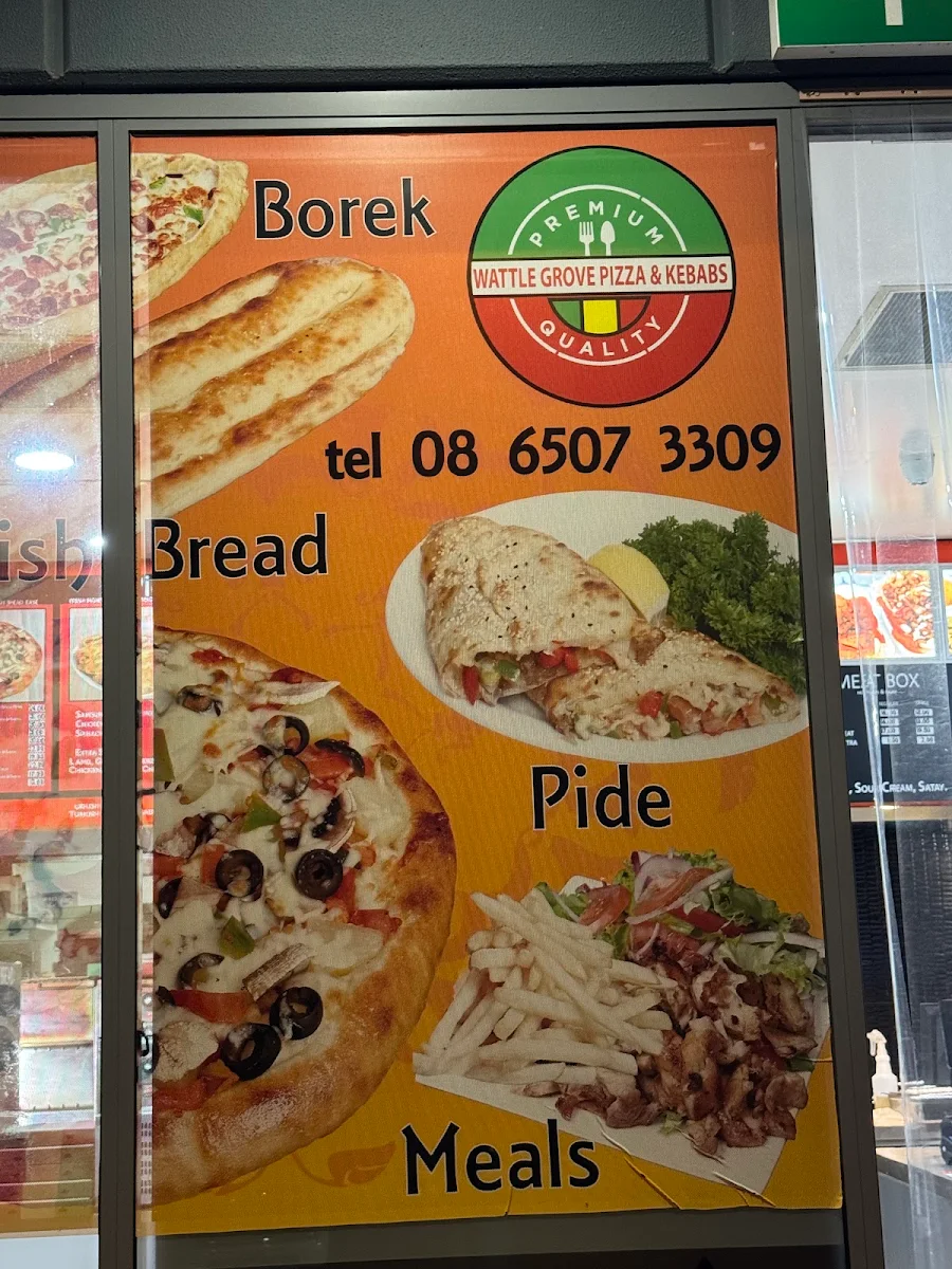 Menu, Wattle Grove Pizza & Kebabs