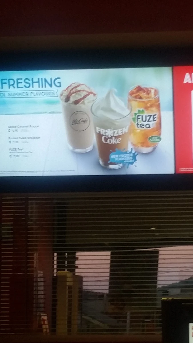 Menu, McDonald's Moonah