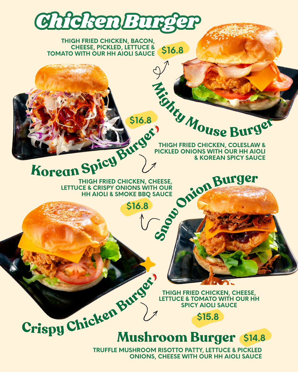 Menu, Hen House at Malvern