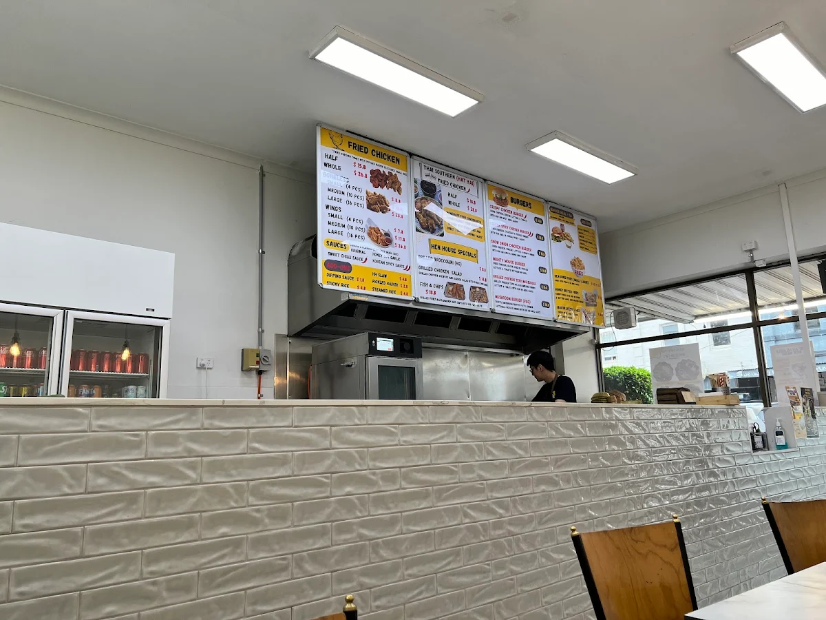 Menu, Hen House at Malvern