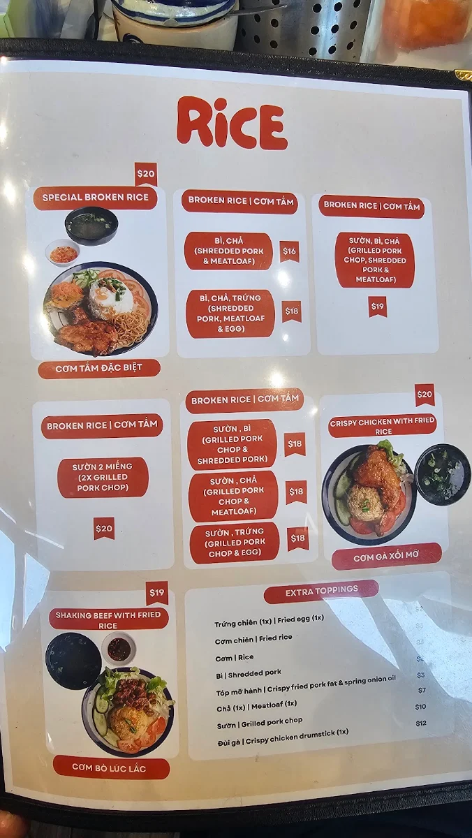 Menu, Hủ Tíu 51
