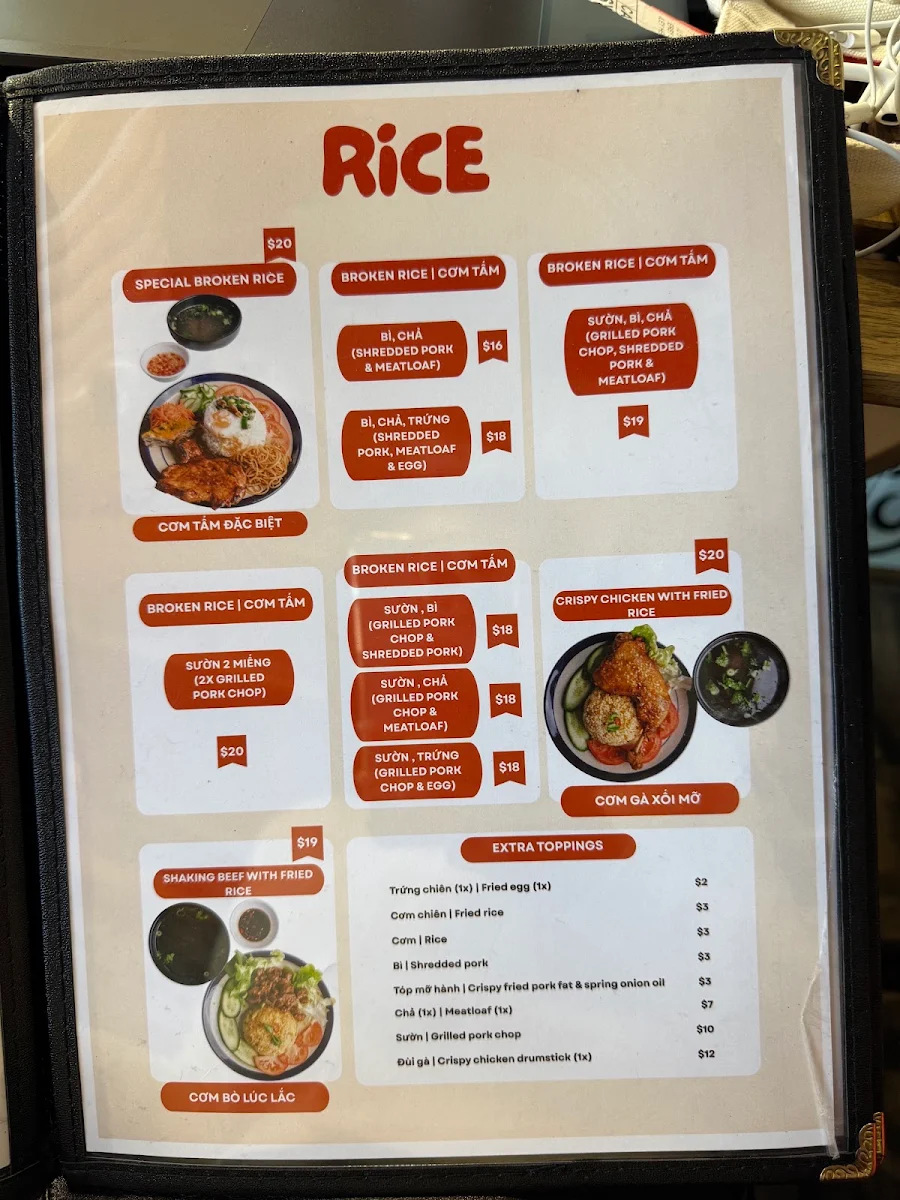 Menu, Hủ Tíu 51