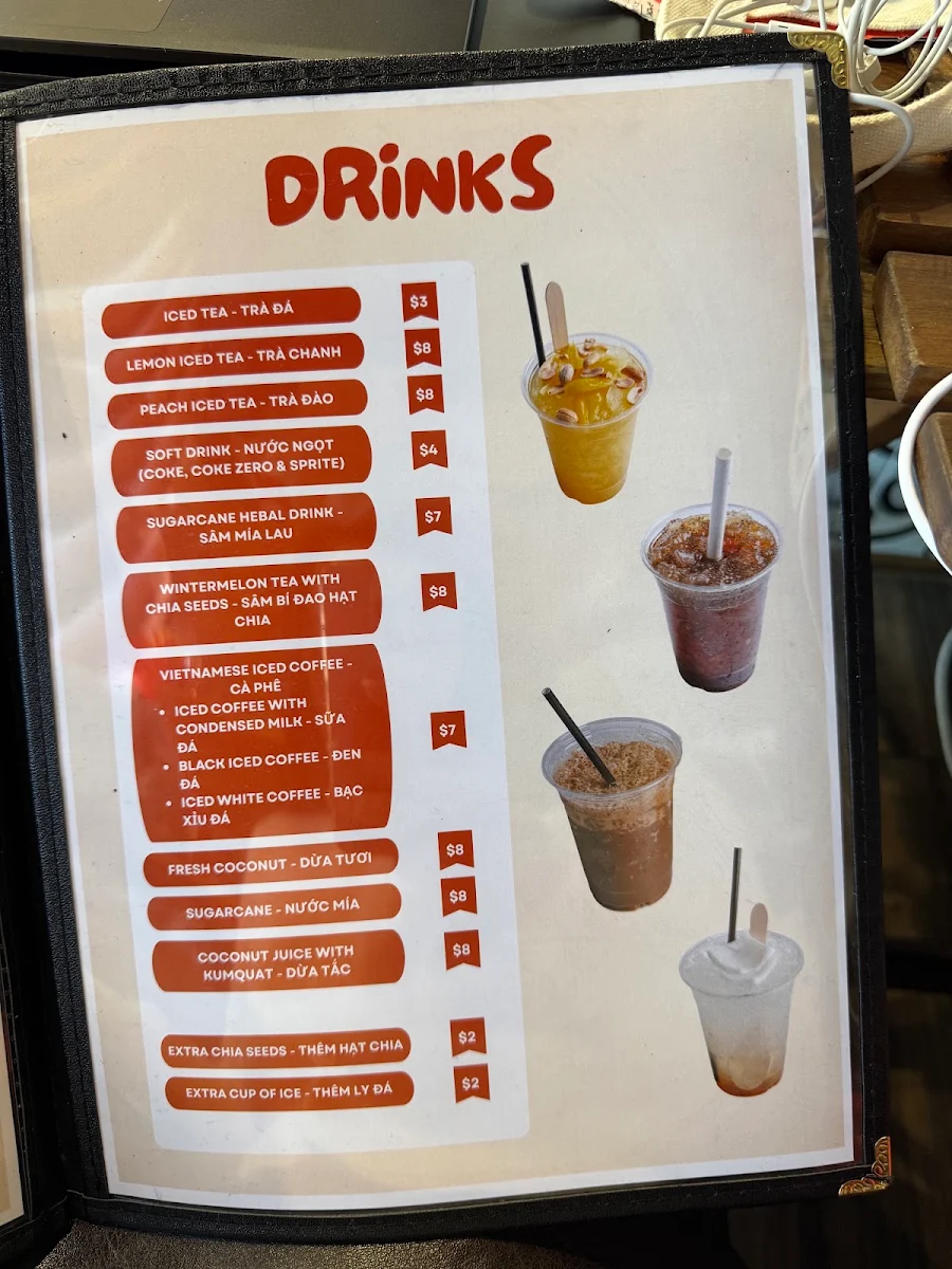 Menu, Hủ Tíu 51
