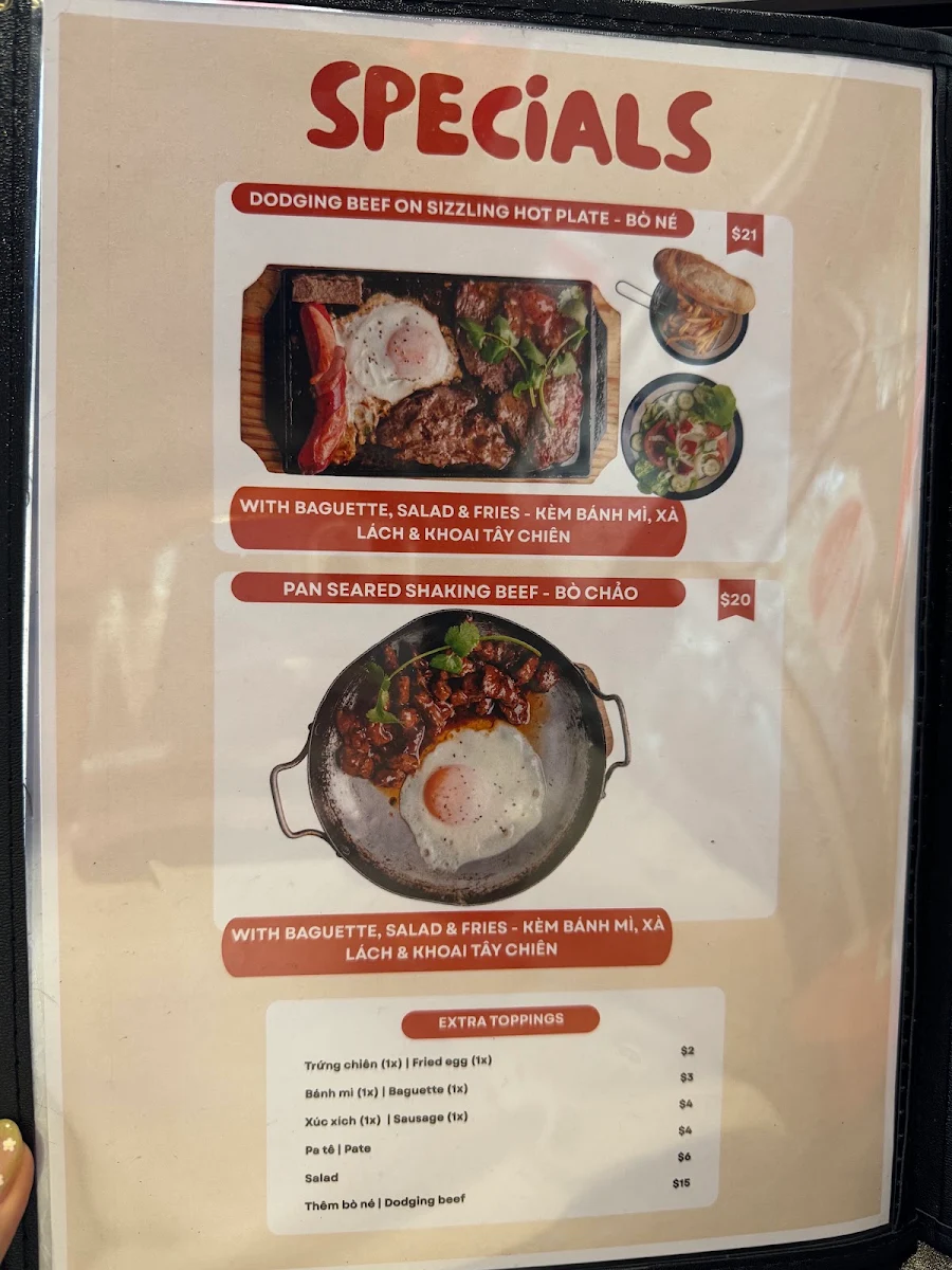 Menu, Hủ Tíu 51