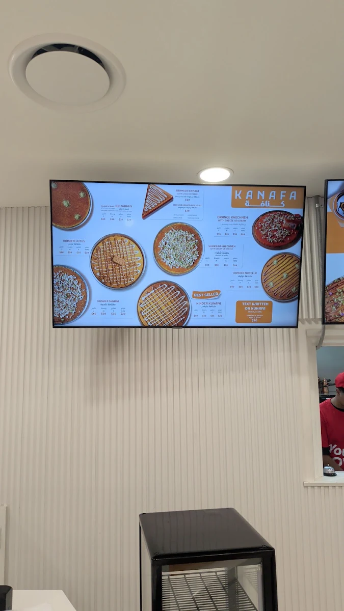 Menu, Papa Kanafa