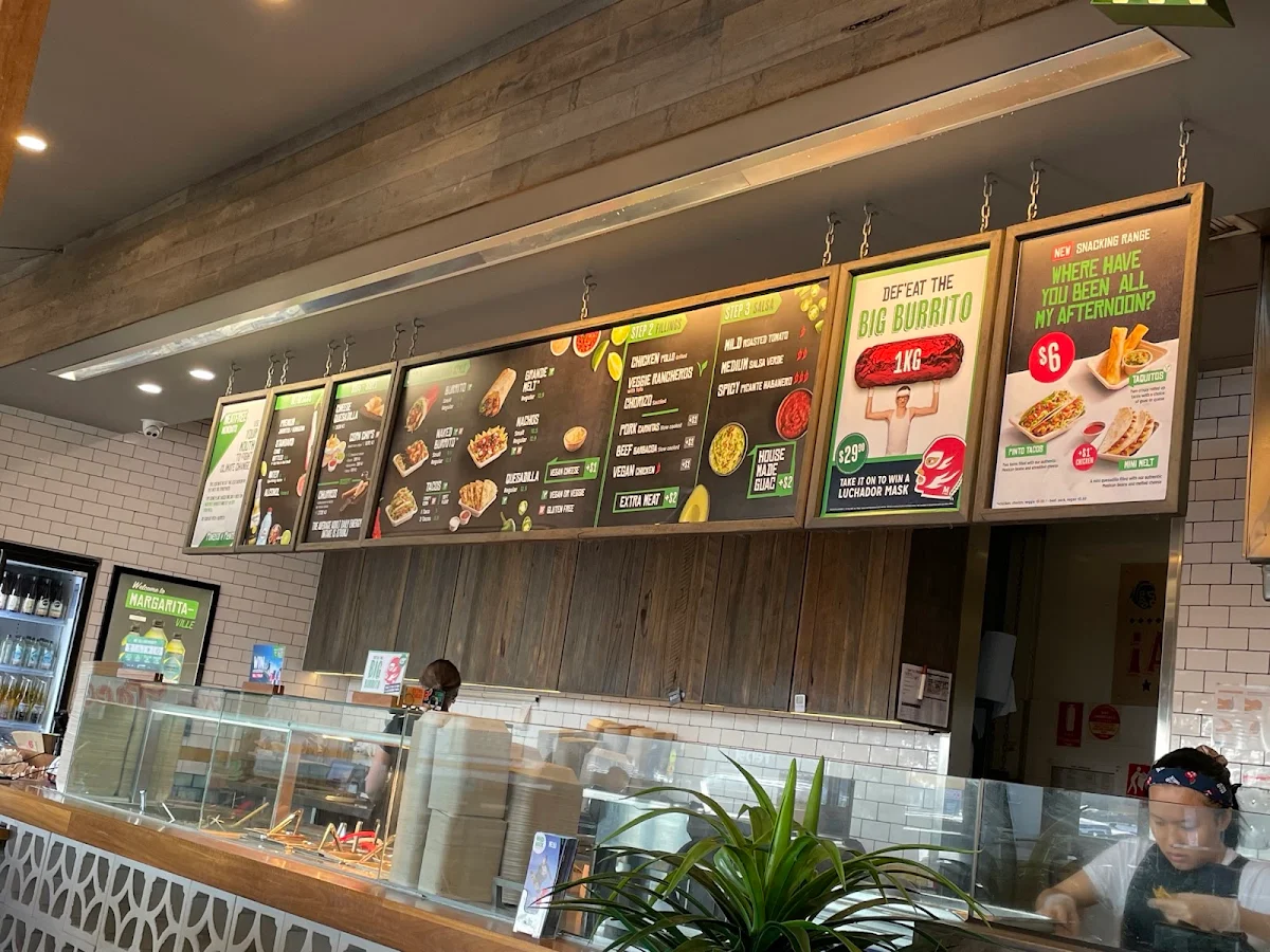 Menu, Mad Mex Waurn Ponds