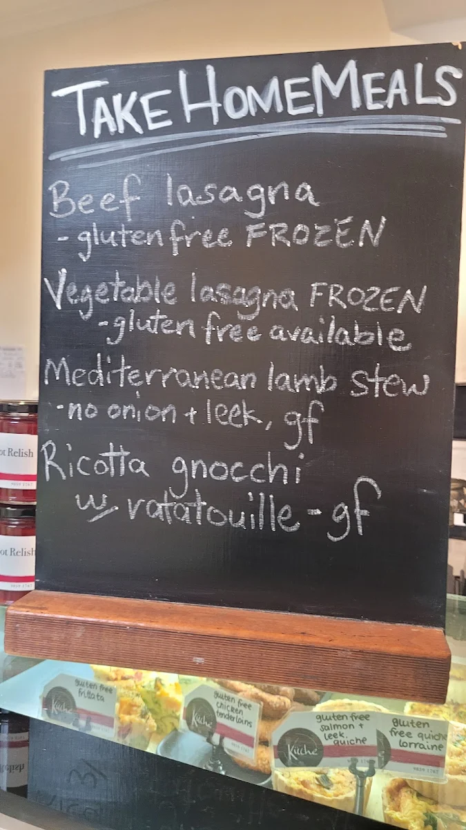 Menu, Kuche
