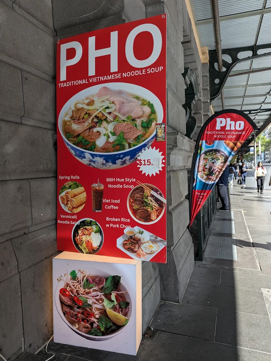Menu, Pho Hung Flinders