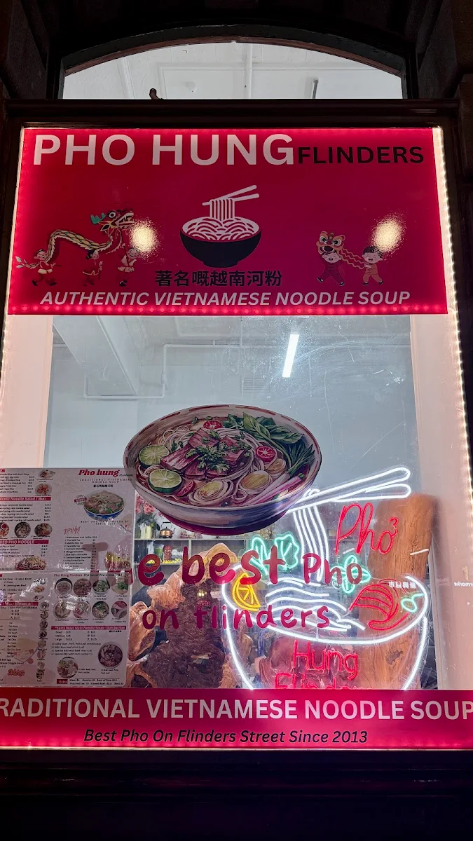 Menu, Pho Hung Flinders