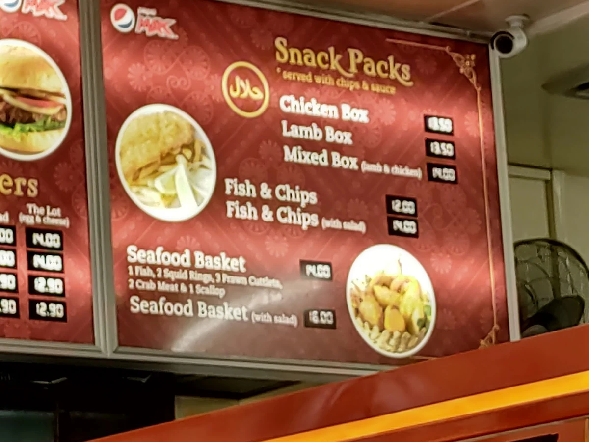 Menu, Morris Place Kebabs & Bakery