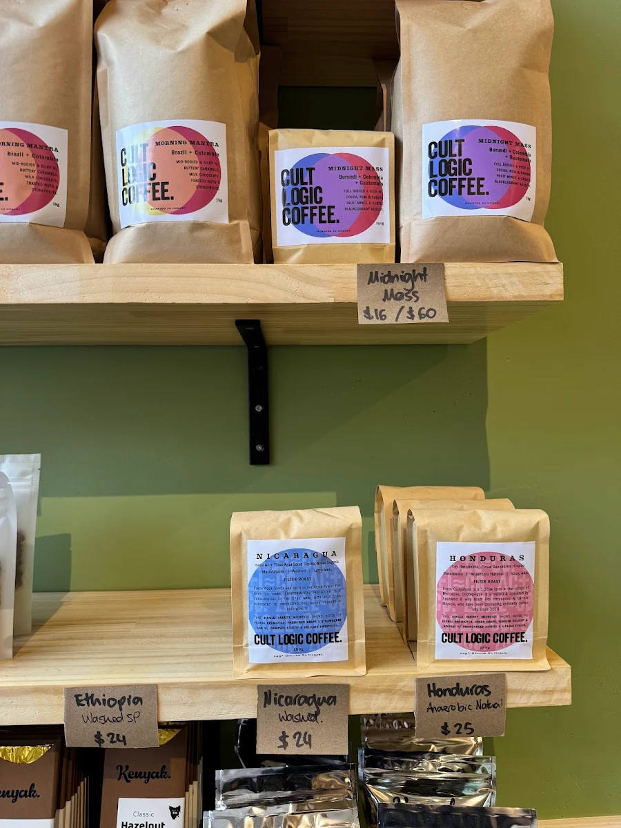 Menu, Cult Logic Coffee