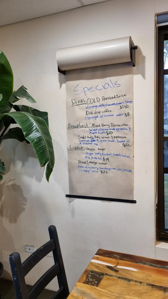 Menu, Coffee & Kitchen Ballina