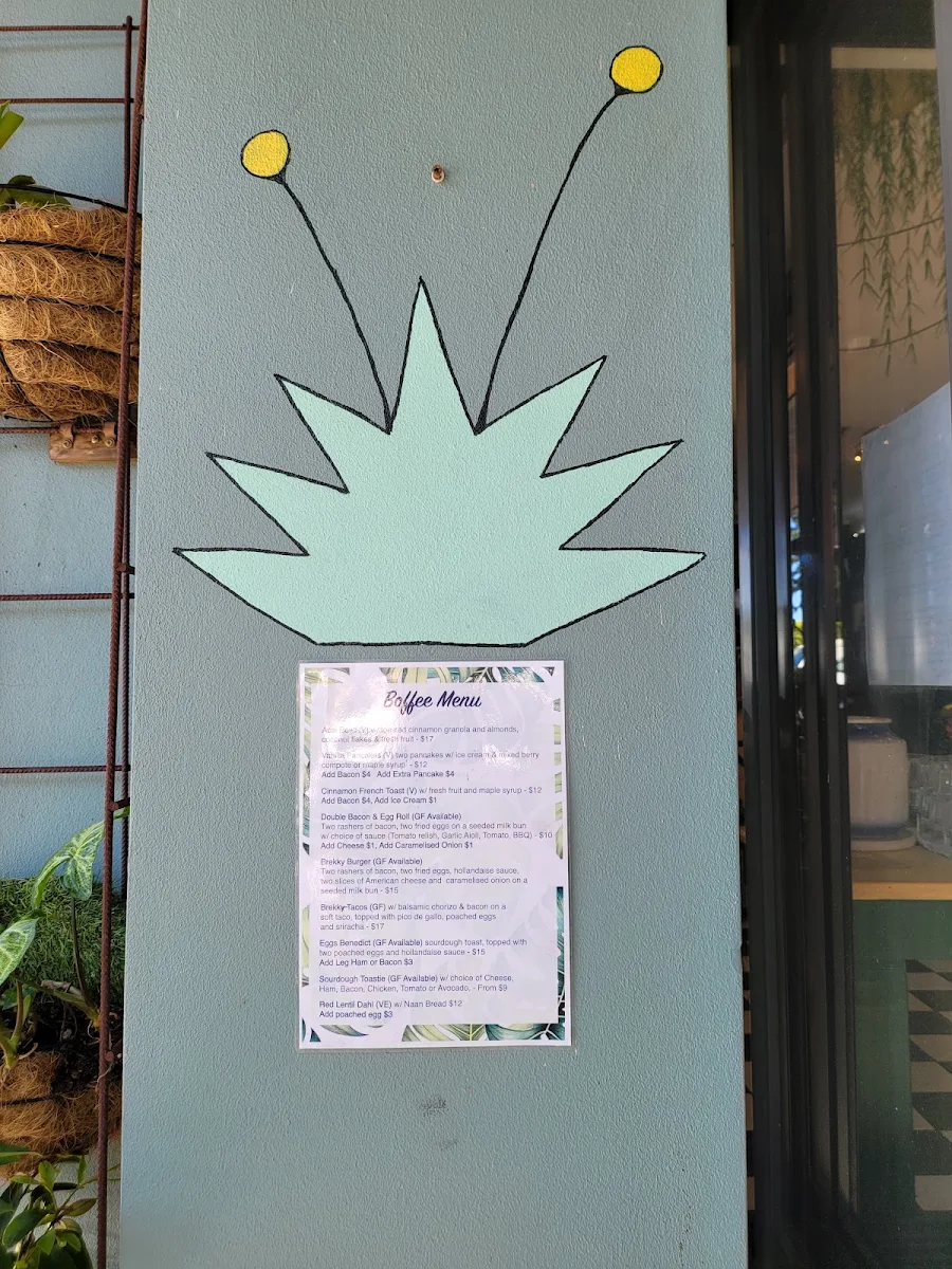 Menu, Boffee Café