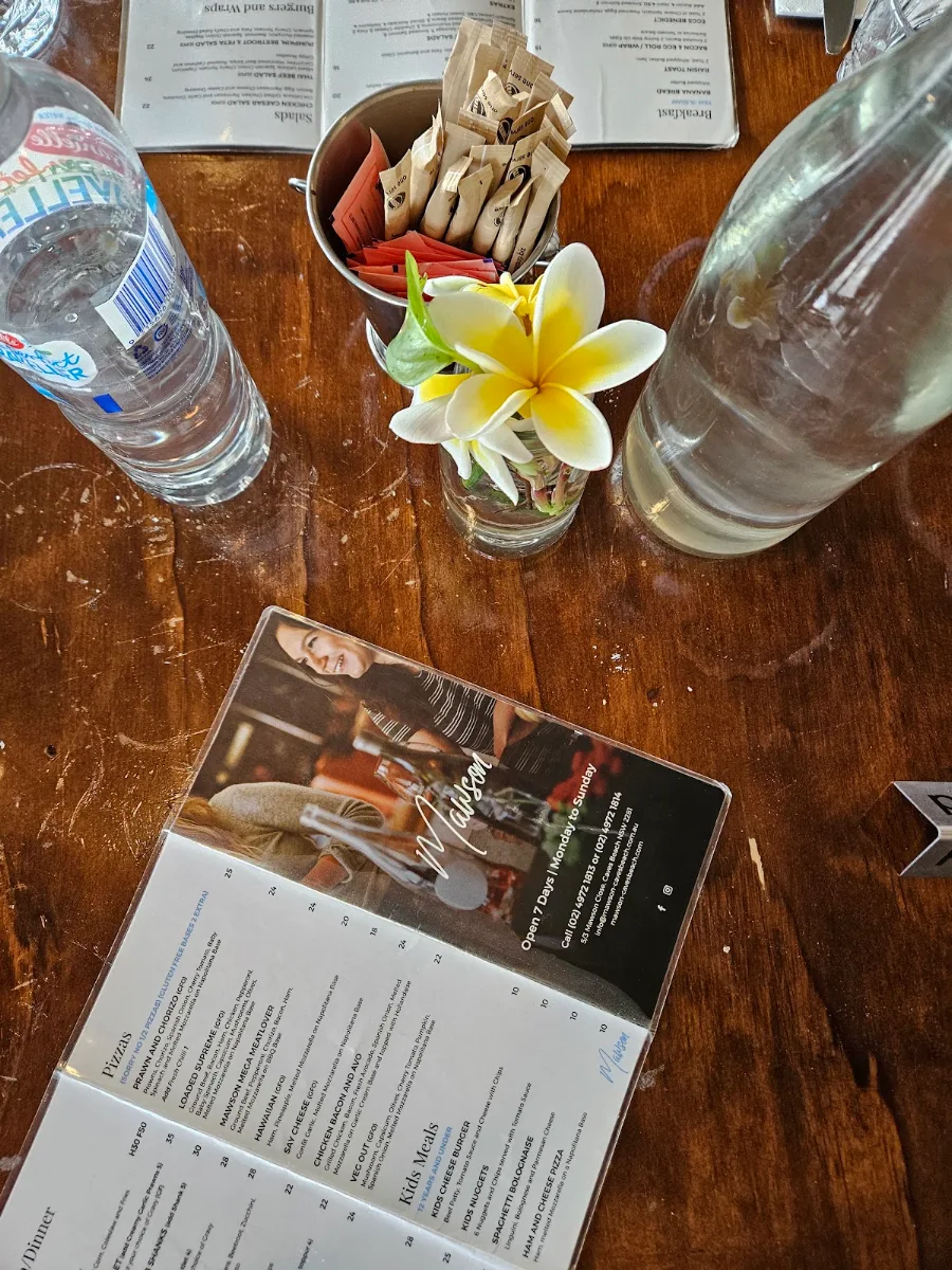 Menu, Boffee Café