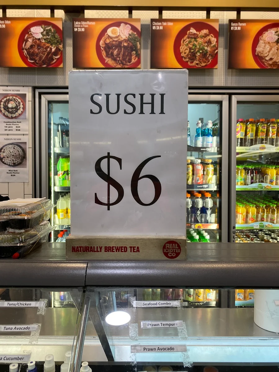Menu, Nihon Sushi