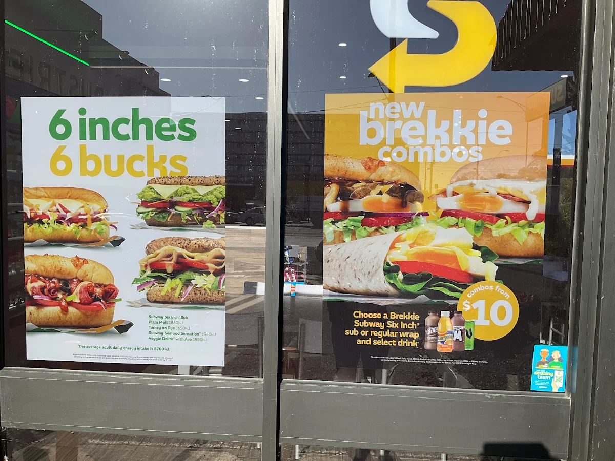 Menu, Subway