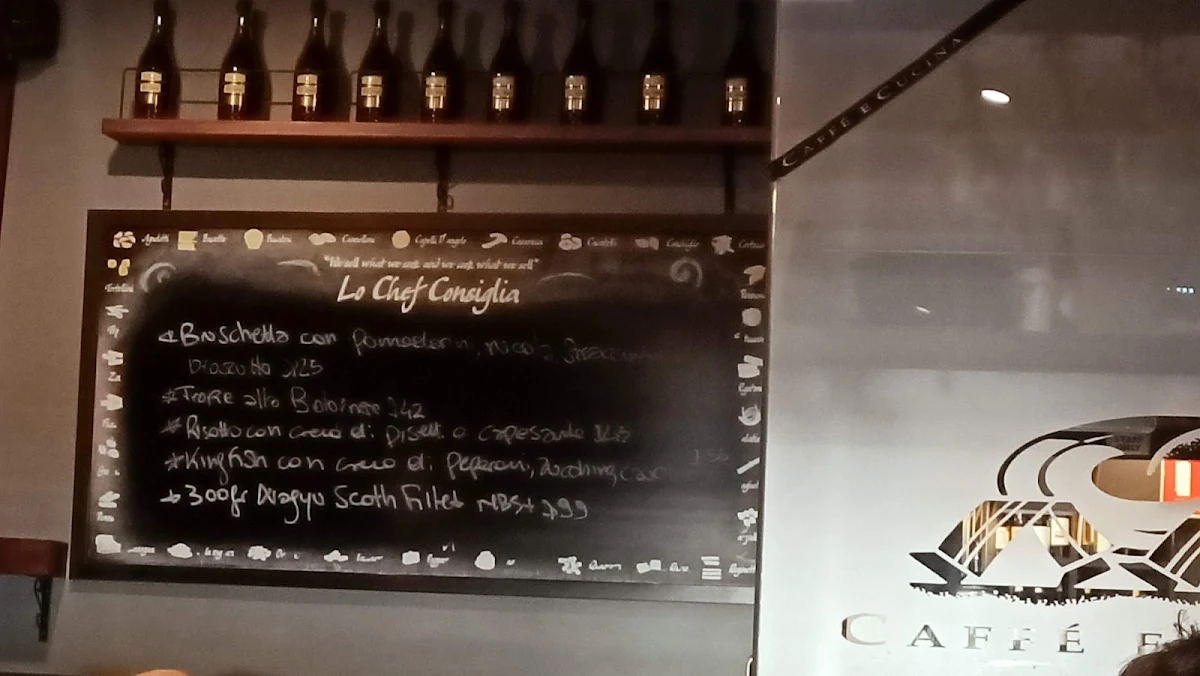 Menu, Caffe e Cucina