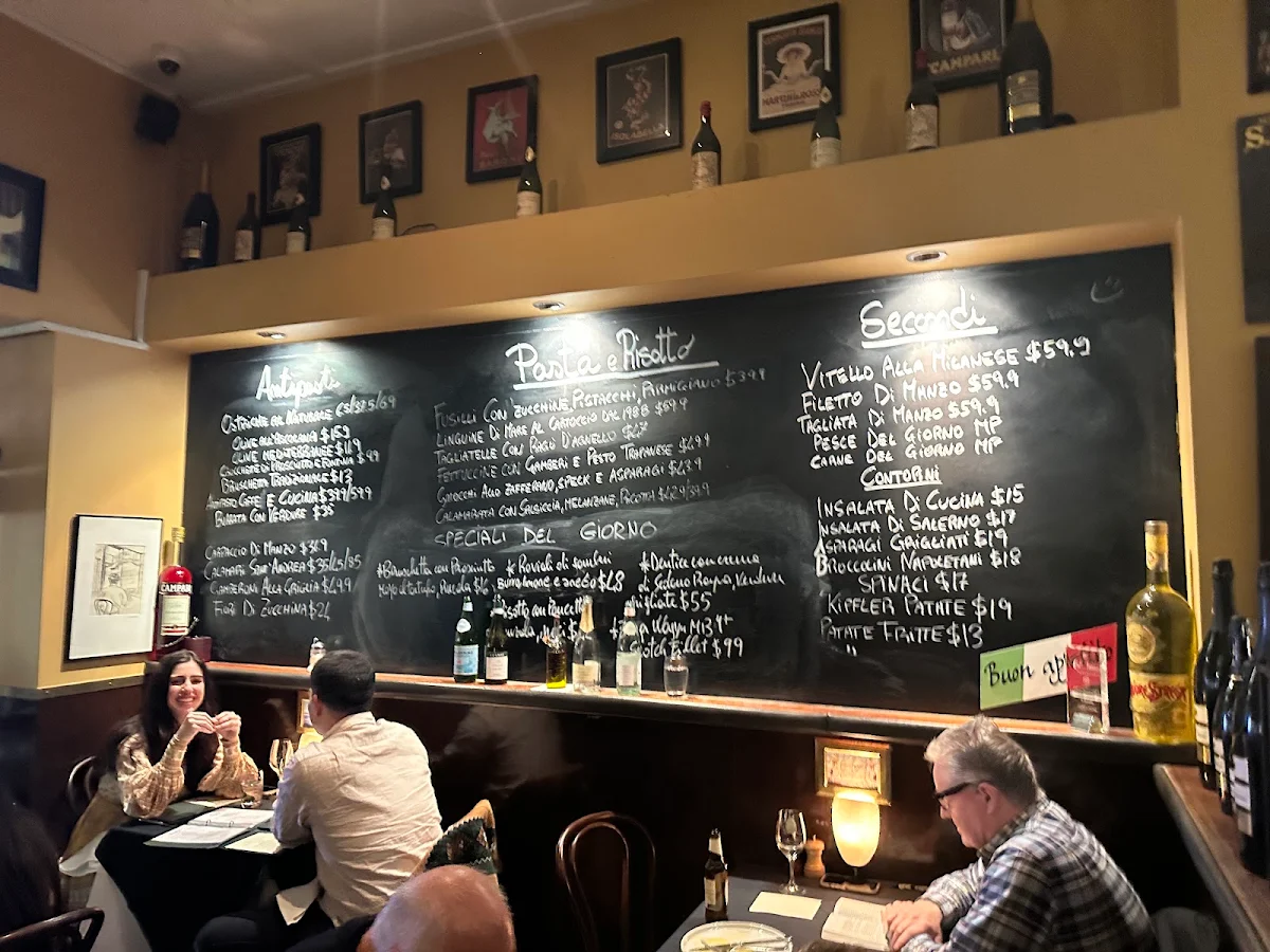 Menu, Caffe e Cucina