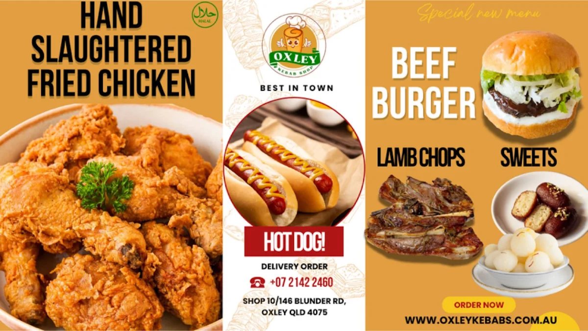 Menu, Oxley Kebabs