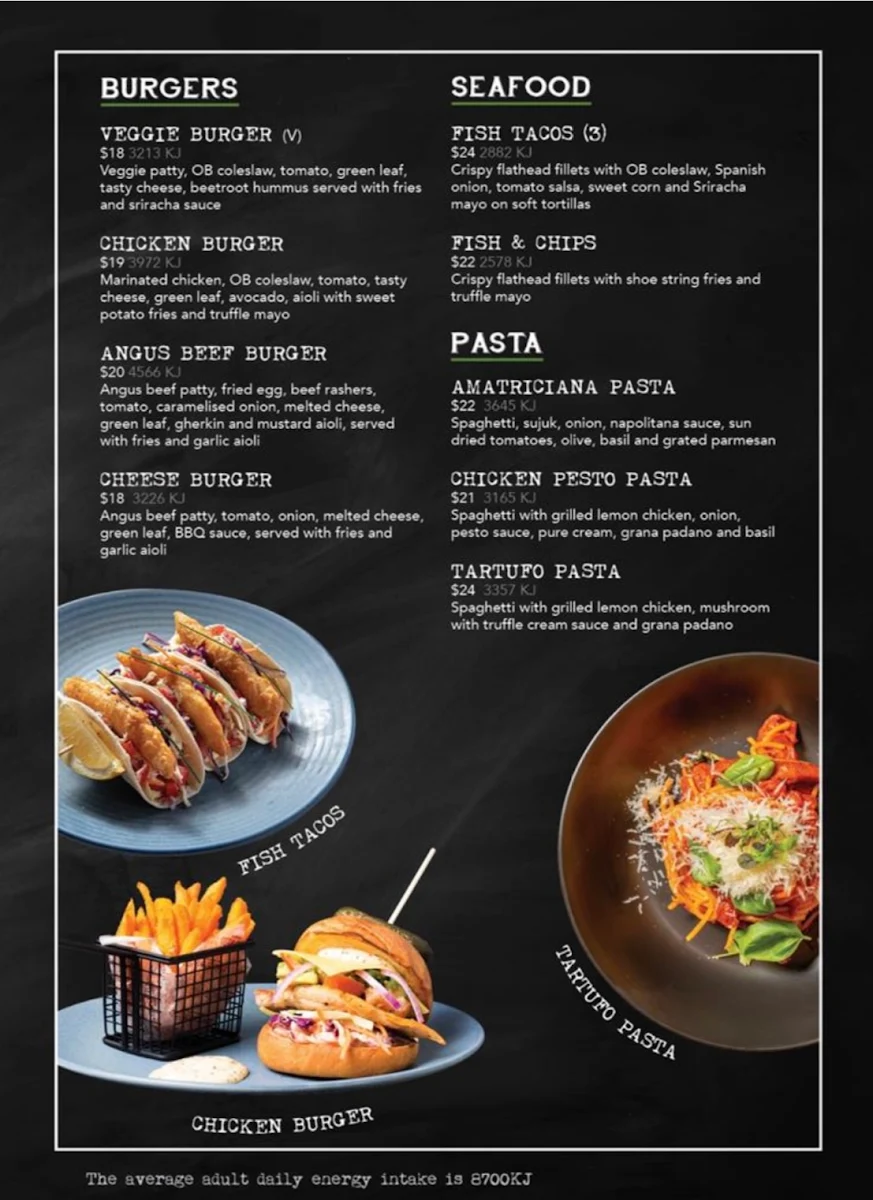 Menu, Oliver Brown