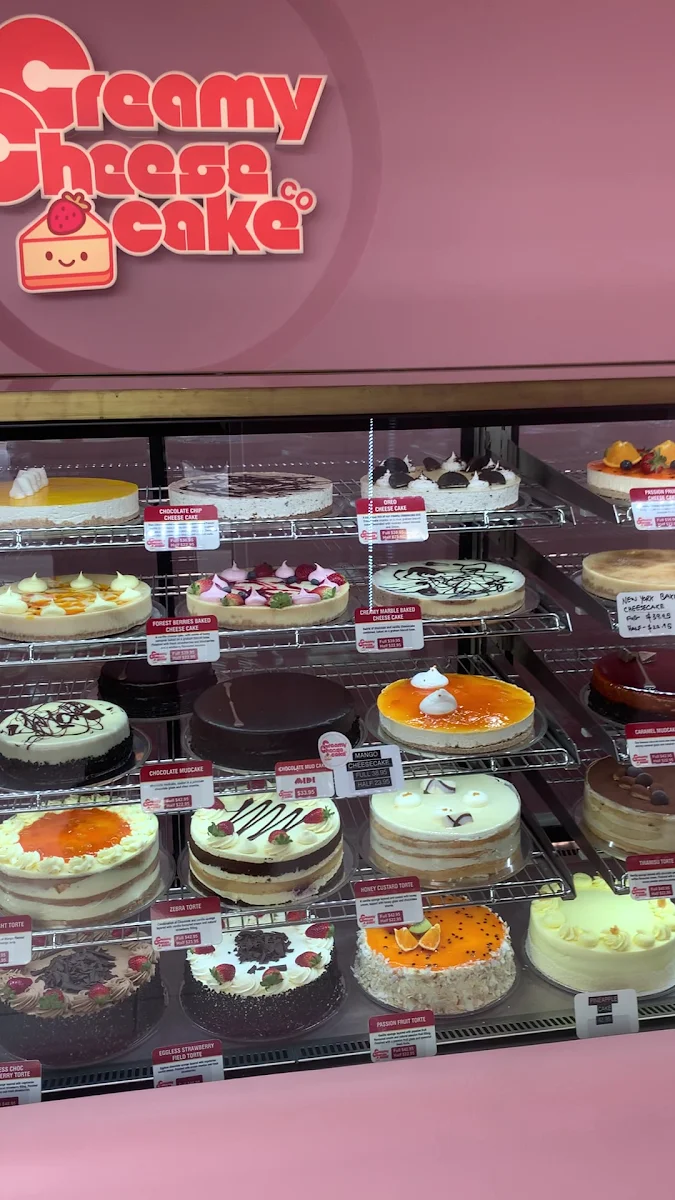 Menu, Creamy Cheesecake Co