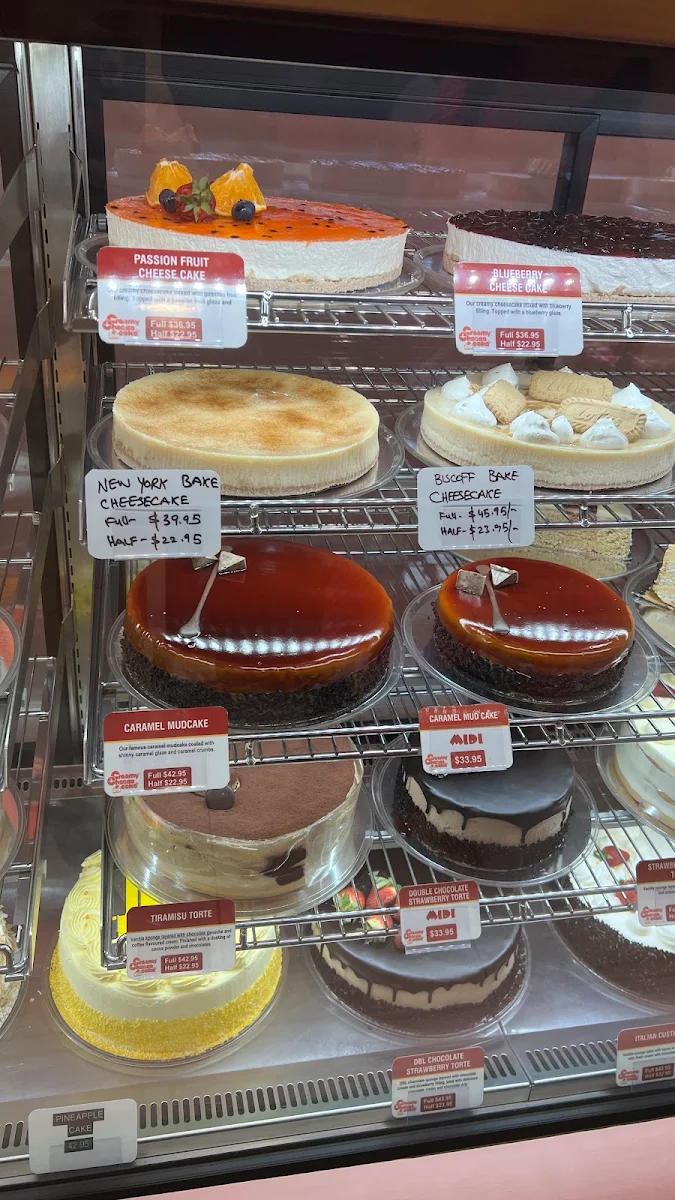 Menu, Creamy Cheesecake Co