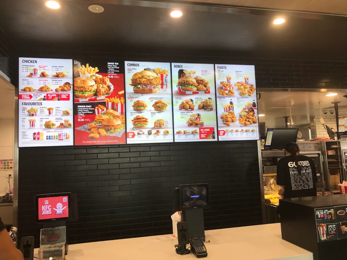 Menu, KFC Craigieburn