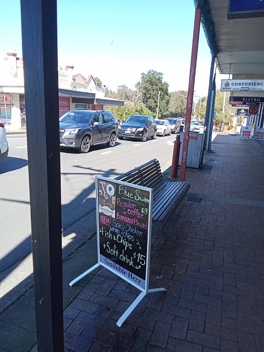 Menu, Blue Swan Cafe / Coffee / Fish & Chips