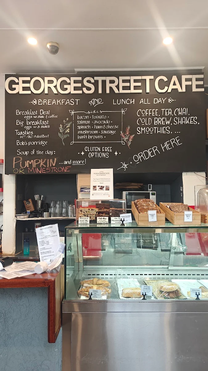 Menu, George Street Cafe