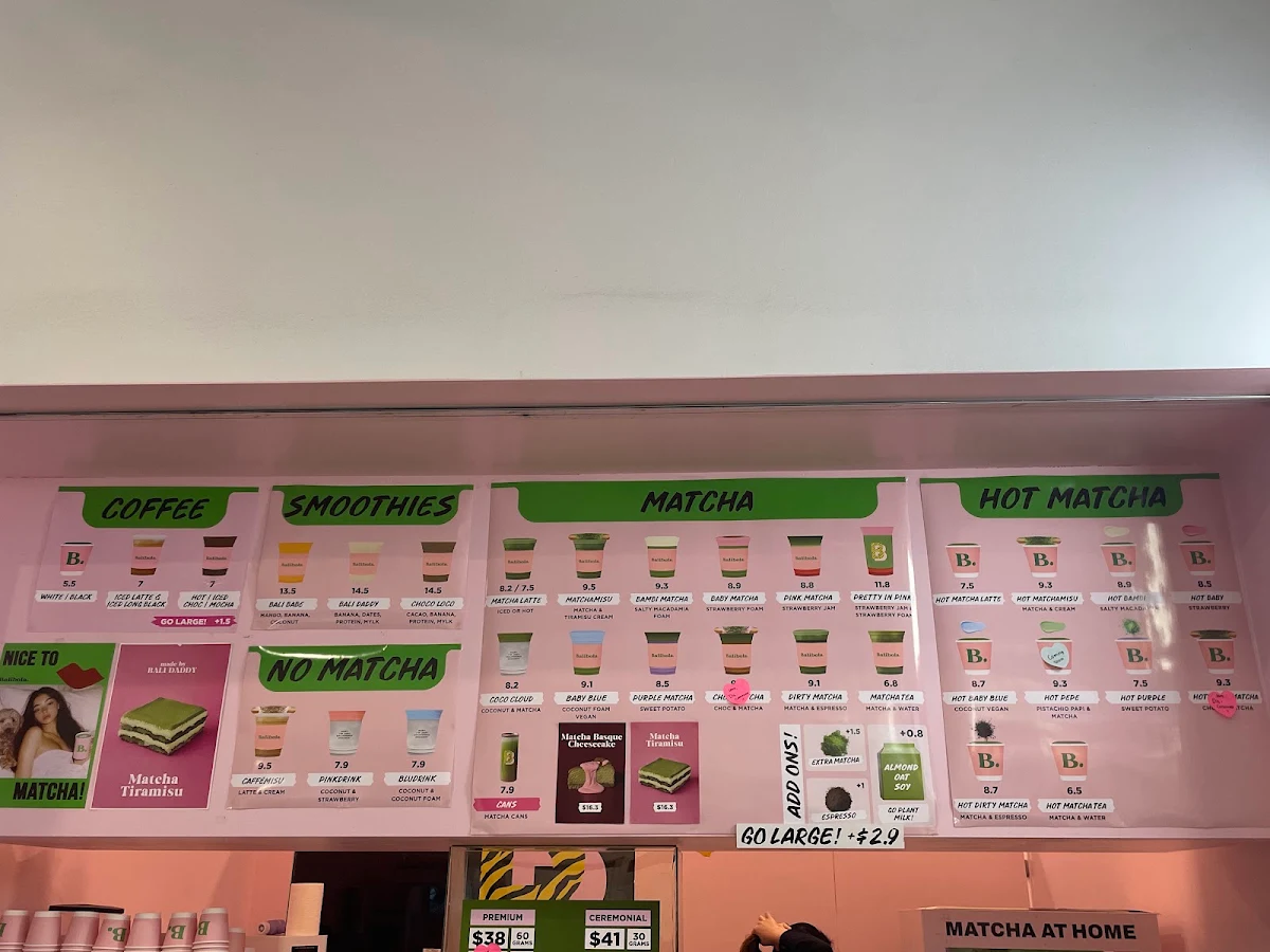 Menu, BALIBOLA