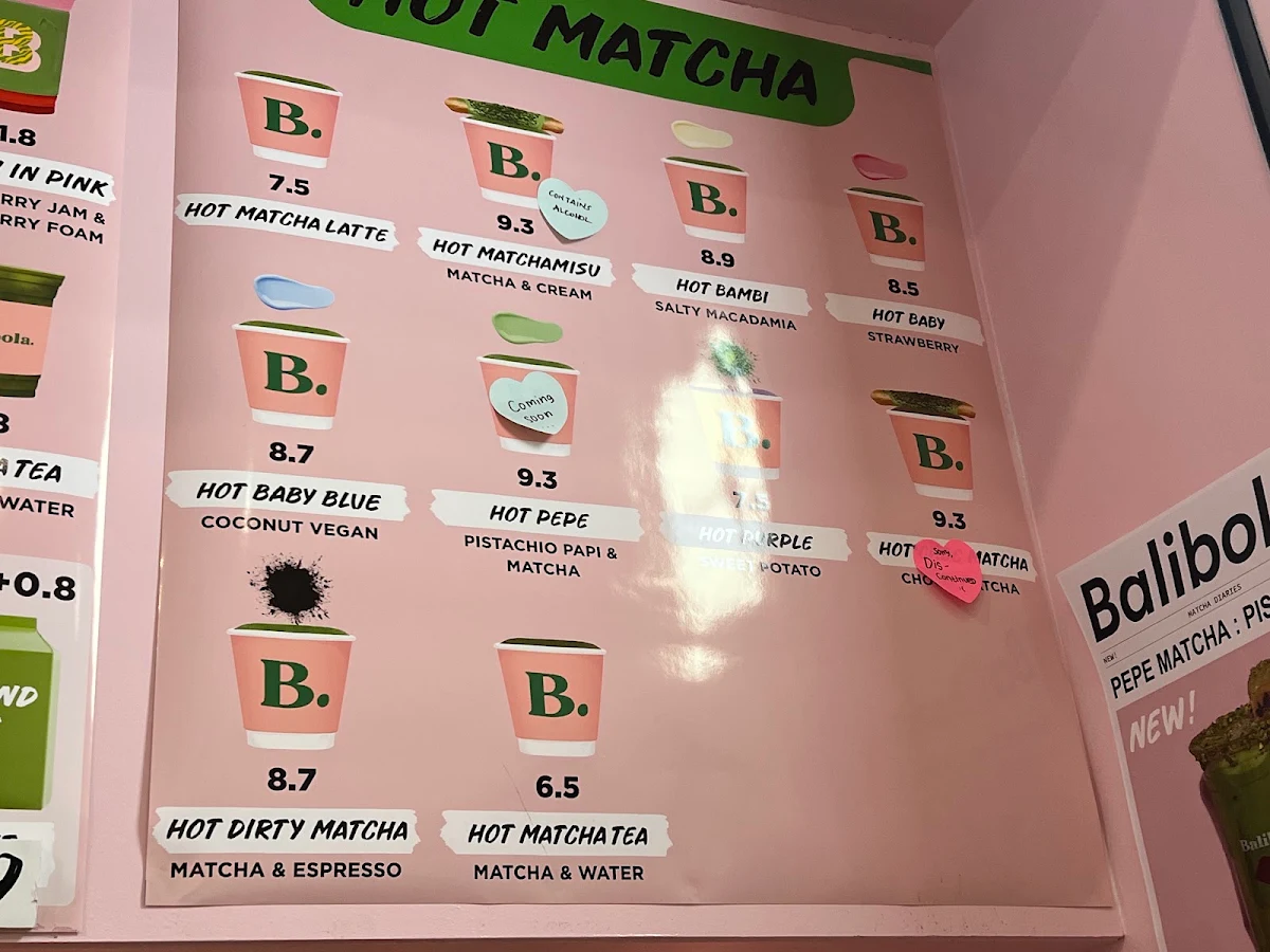 Menu, BALIBOLA