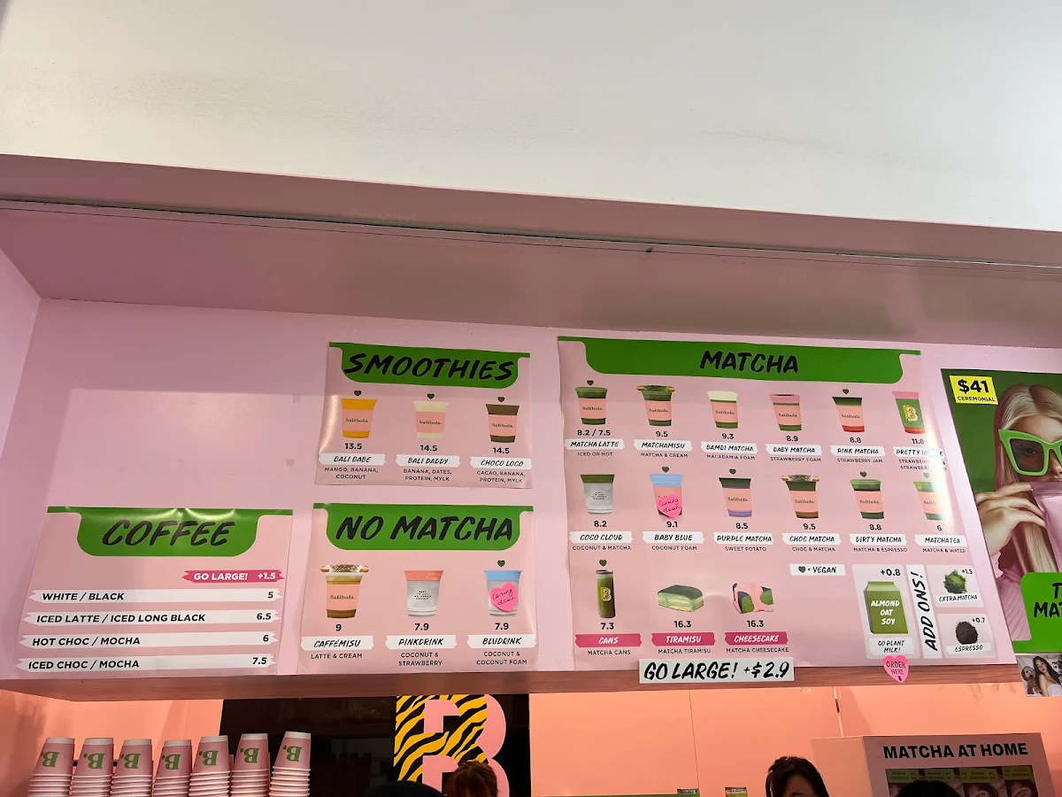 Menu, BALIBOLA