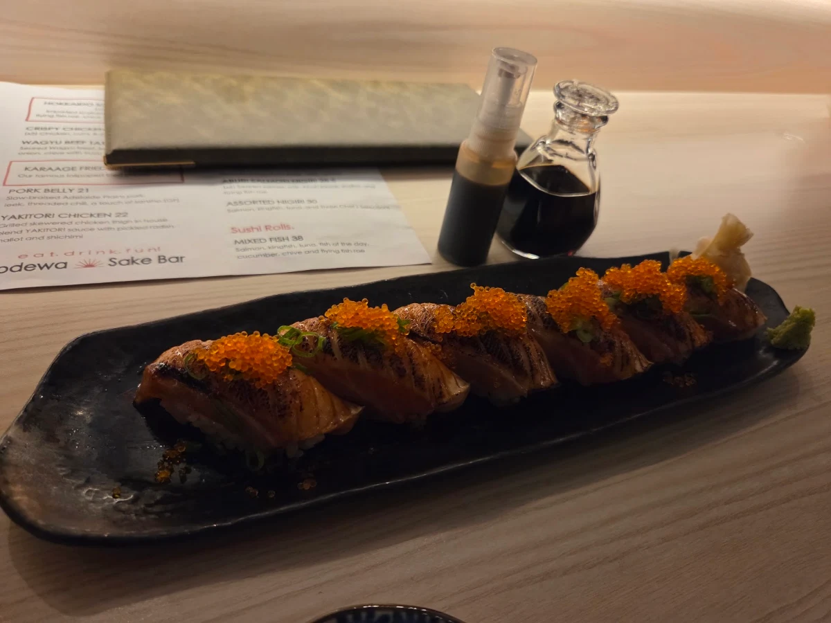 Menu, Sodewa Sake Bar
