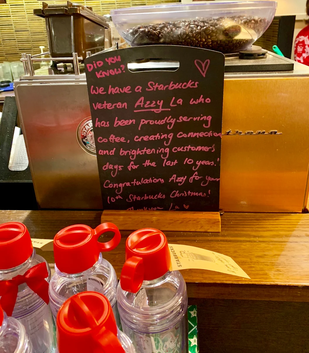 Menu, Starbucks QVB