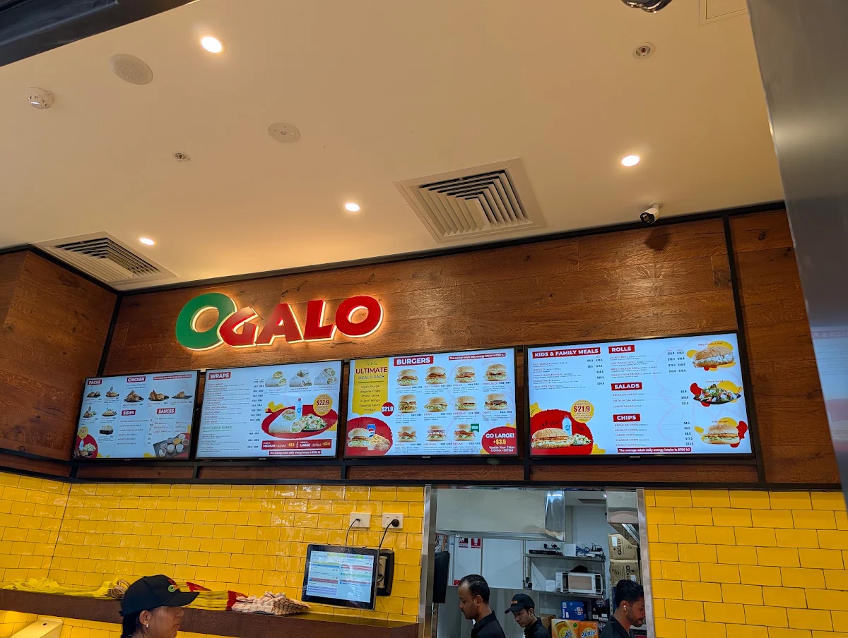 Menu, Ogalo Gables
