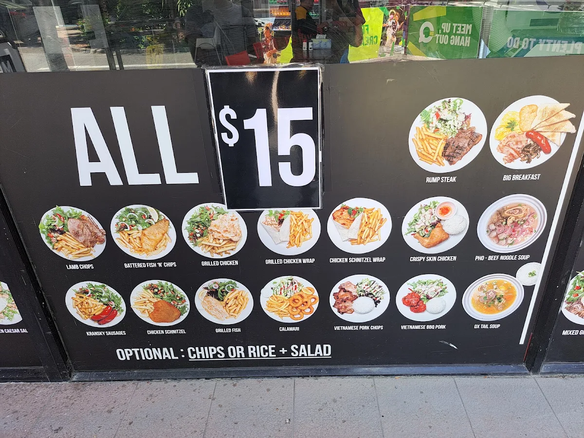 Menu, Mr B Eatery