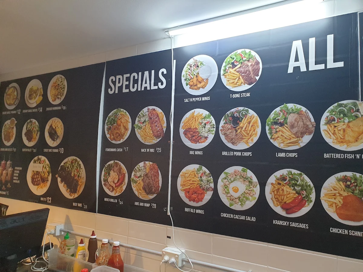 Menu, Mr B Eatery