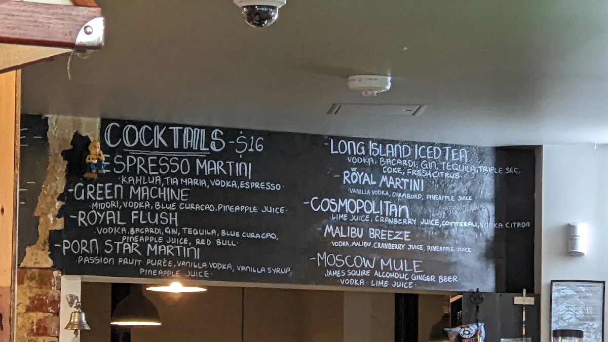 Menu, The Royal Hotel Drouin