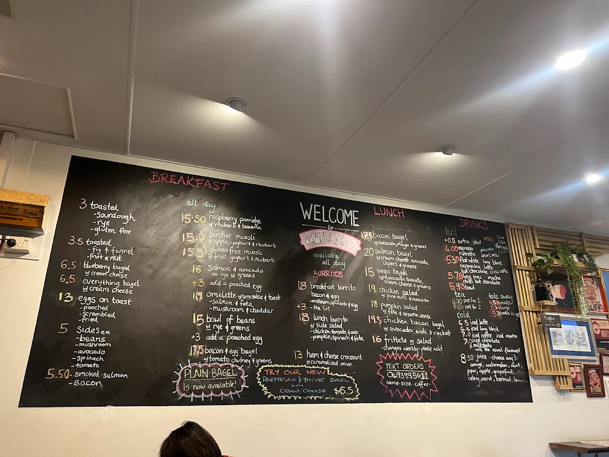 Menu, Little Willy's