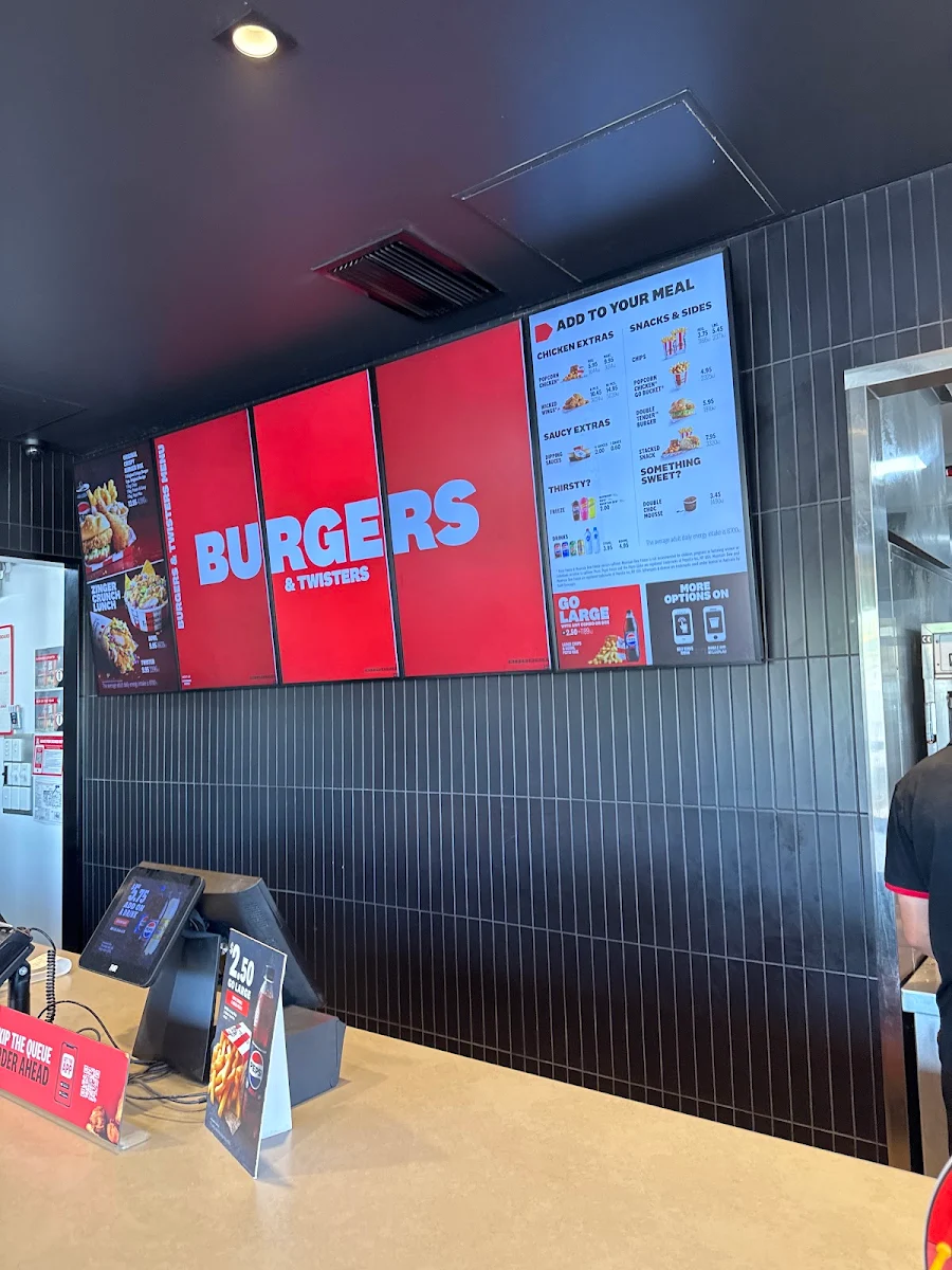 Menu, KFC Devonport HMC