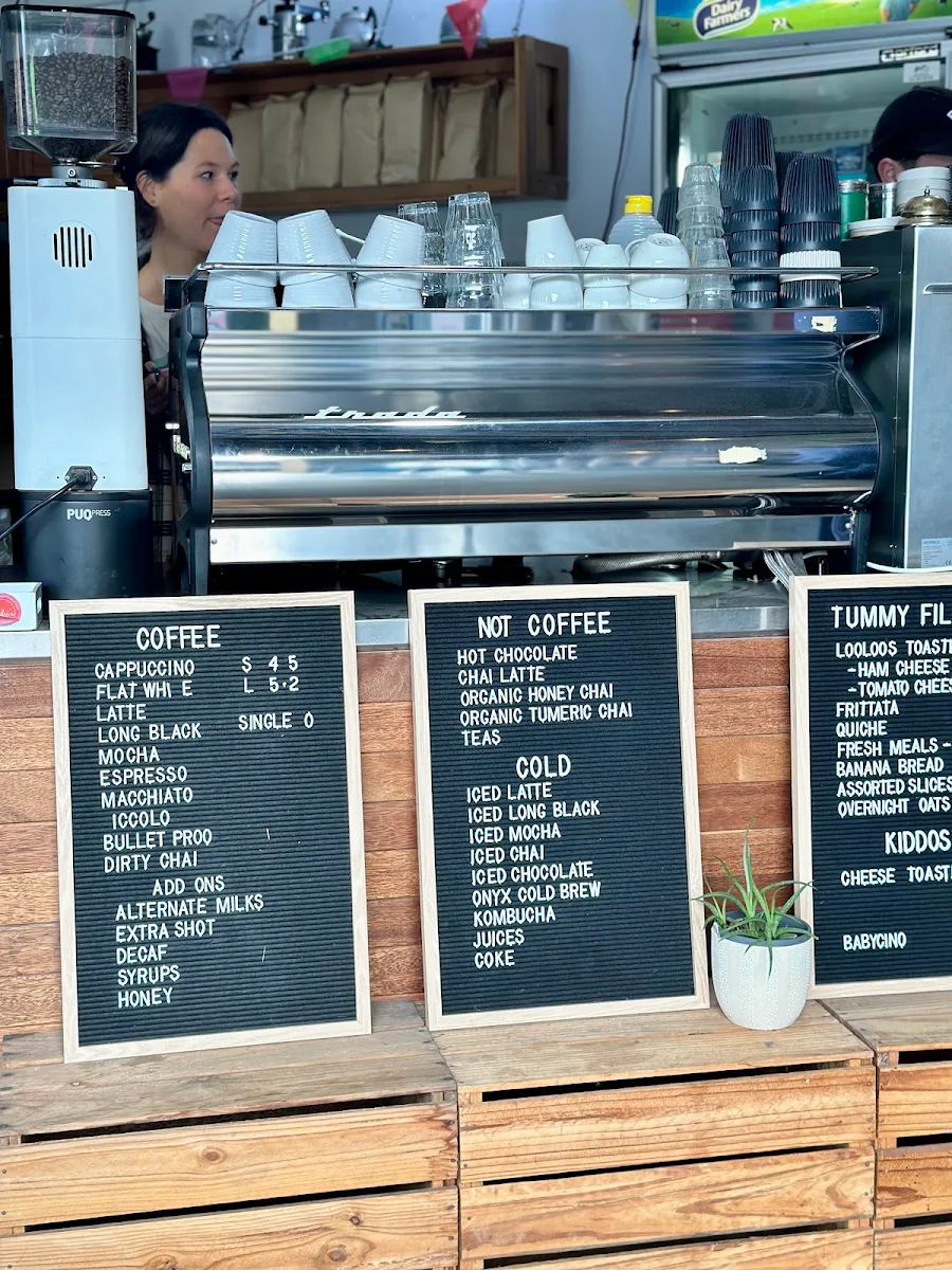 Menu, Looloos Coffee Warehouse