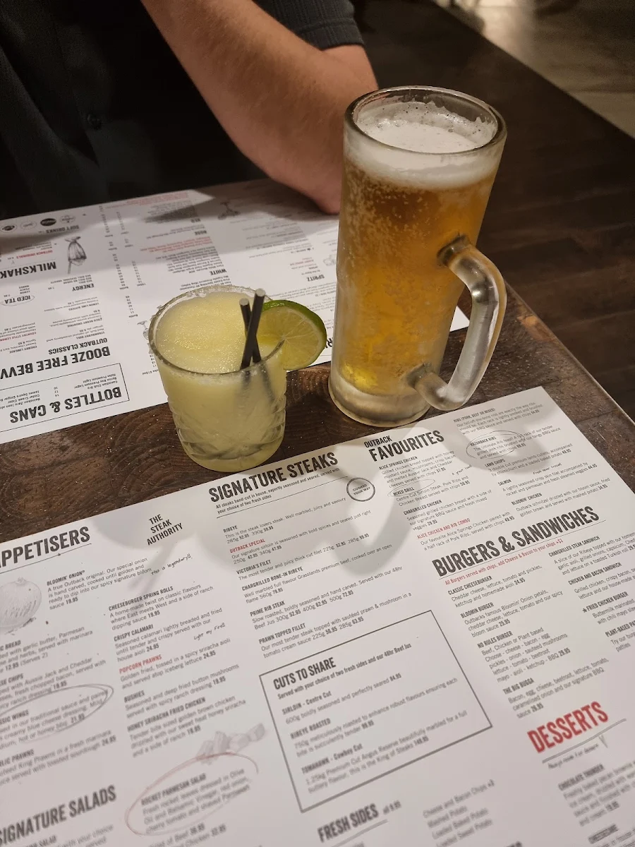 Menu, Outback Steakhouse Pacific Fair