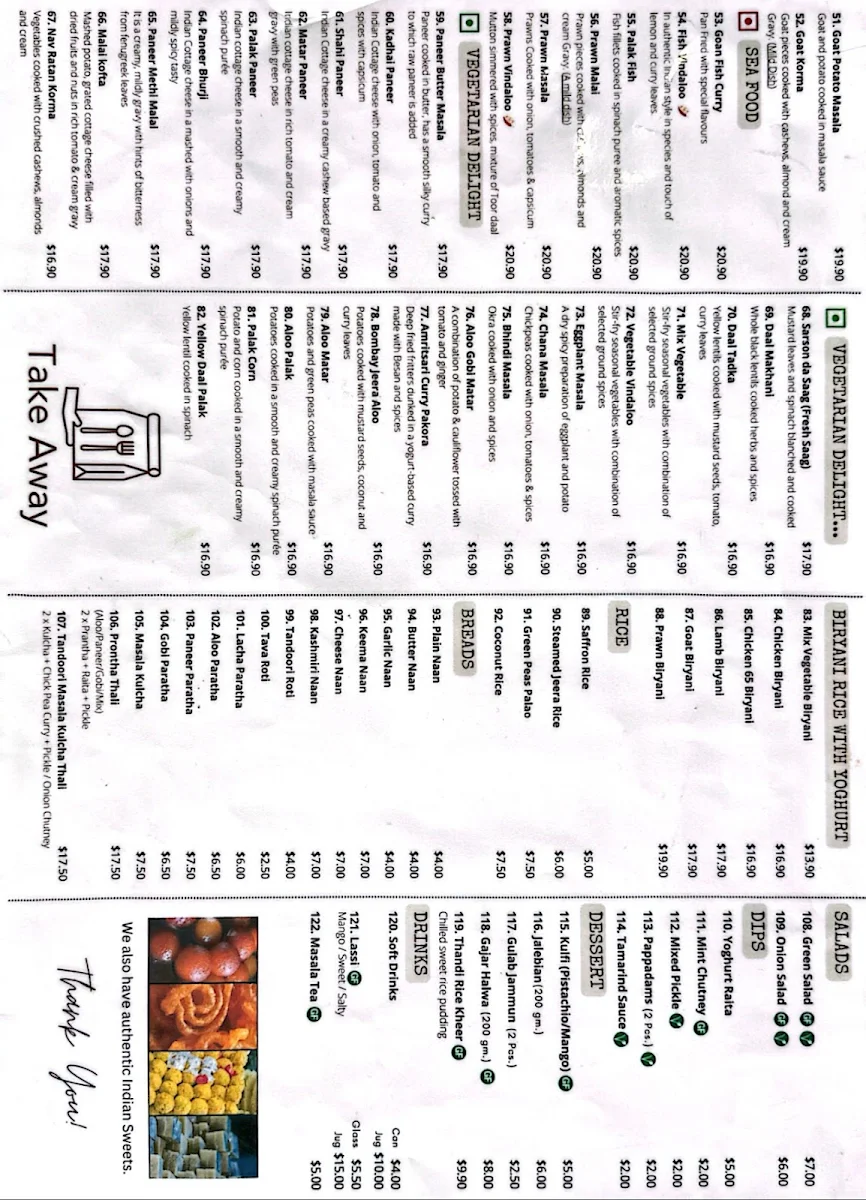 Menu, Gill Family Kitchen