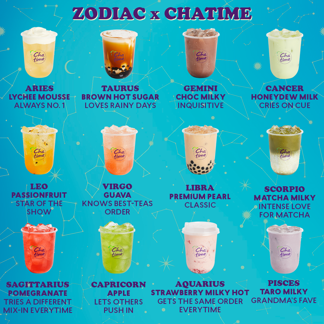 Menu, Chatime Plumpton