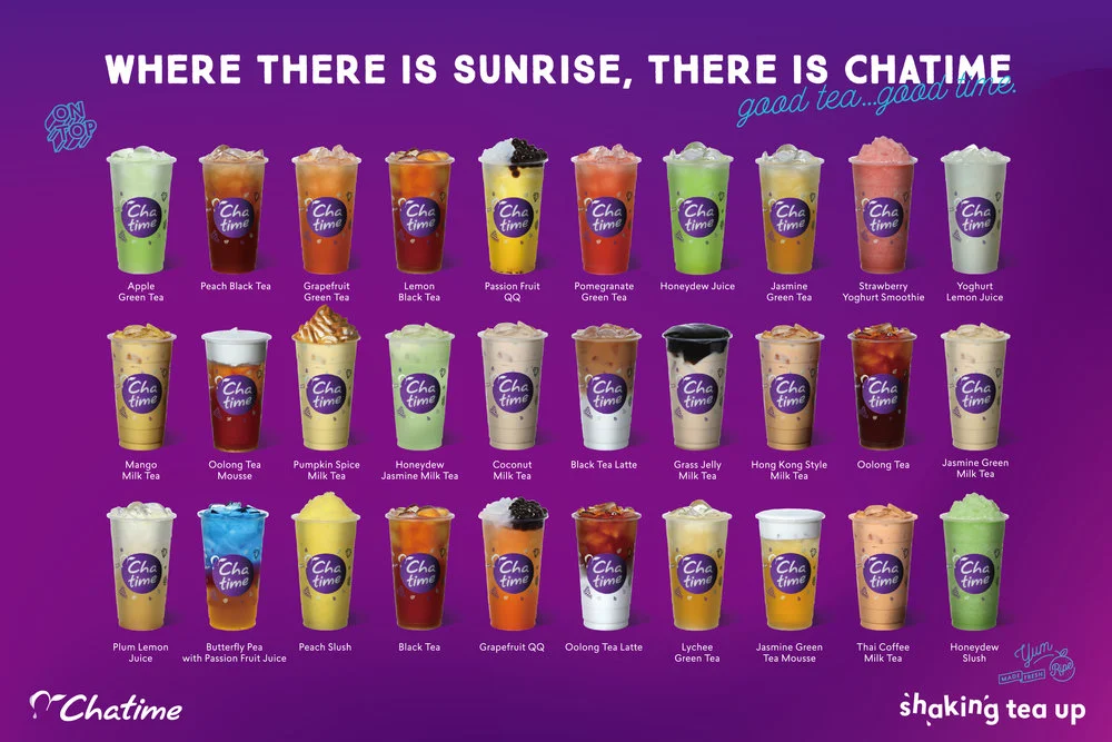 Menu, Chatime Plumpton